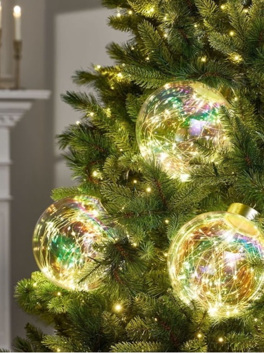 Oversized Twinkling Globe Lights, Set of 3
